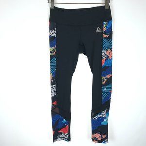 XS Reebok Retro Patterned Leggings with Pockets